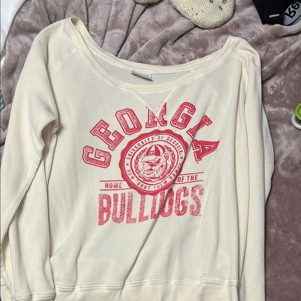 Georgia Bulldogs Cream Sweatshirt